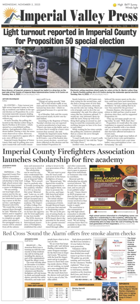 Cover of Imperial Valley Press