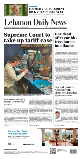 Cover of Lebanon Daily News