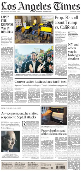 Cover of Los Angeles Times