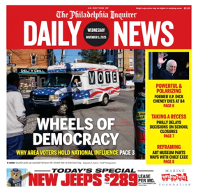 Cover of Philadelphia Daily News