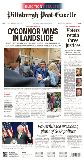 Cover of Pittsburgh Post-Gazette