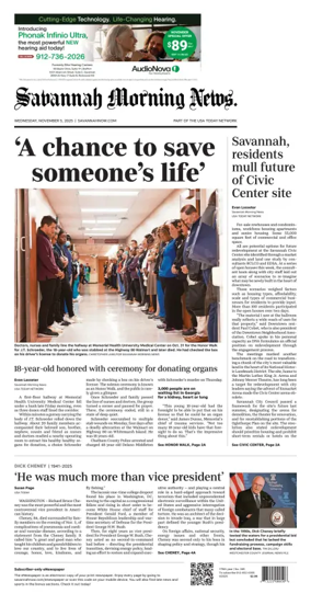 Cover of Savannah Morning News