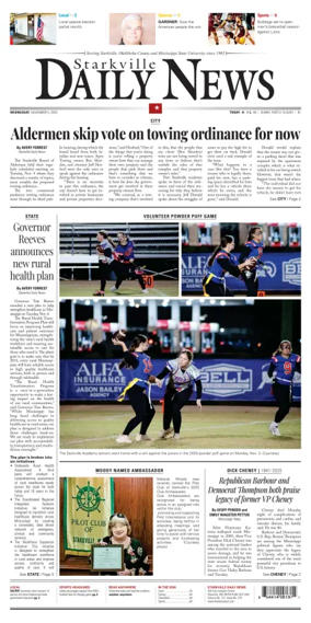 Cover of Starkville Daily News