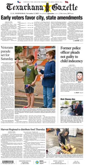 Cover of Texarkana Gazette