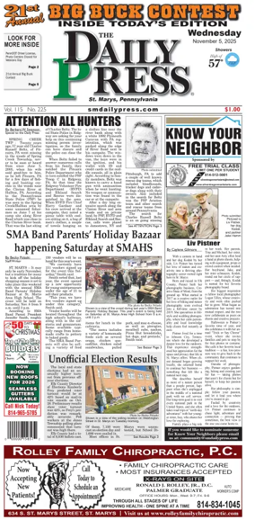 Cover of The Daily Press