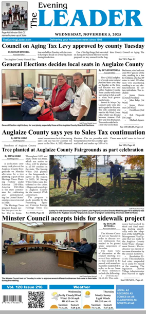 Cover of The Evening Leader