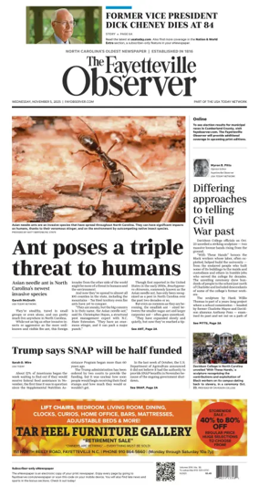 Cover of The Fayetteville Observer