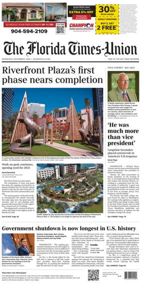 Cover of The Florida Times-Union