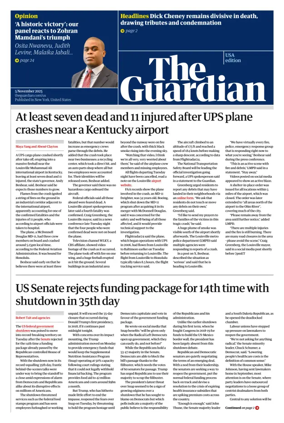 Cover of The Guardian (USA)