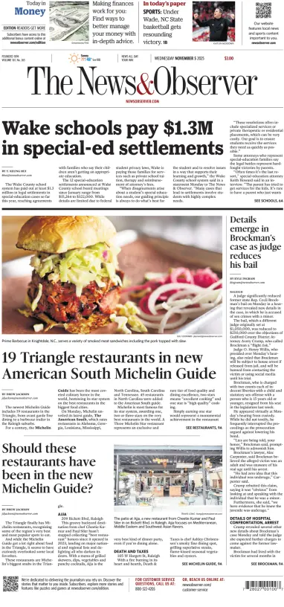 Cover of The News & Observer