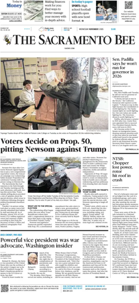 Cover of The Sacramento Bee