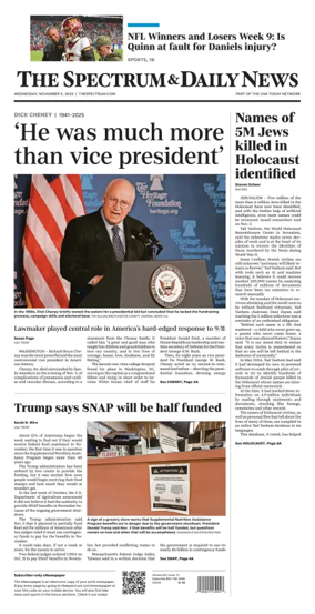 Cover of The Spectrum & Daily News