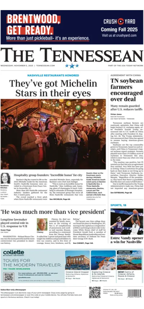Cover of The Tennessean