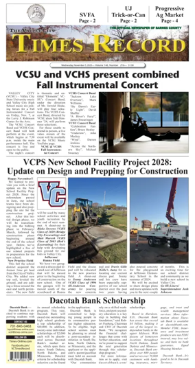 Cover of Valley City Times-Record