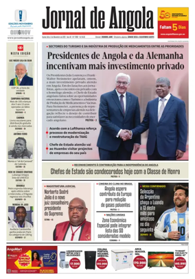 Cover of Jornal de Angola