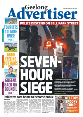 Cover of Geelong Advertiser