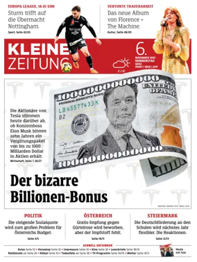 Cover of Kleine Zeitung Steiermark