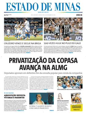 Cover of Estado de Minas (Brazil)