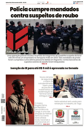 Cover of Folha de Londrina