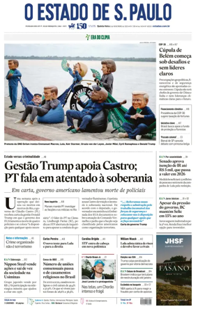 Cover of O Estado de S. Paulo