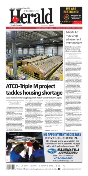 Cover of Lethbridge Herald