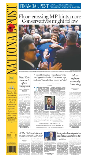 Cover of National Post - (National Edition)