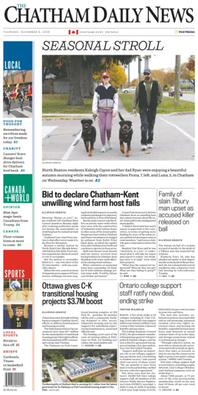 Cover of The Chatham Daily News