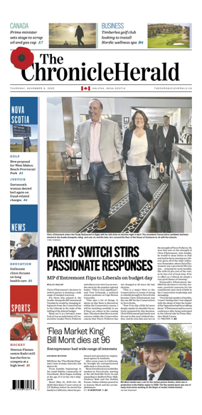 Cover of The Chronicle Herald (Provincial)