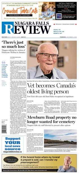 Cover of The Niagara Falls Review