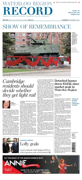 Cover of Waterloo Region Record