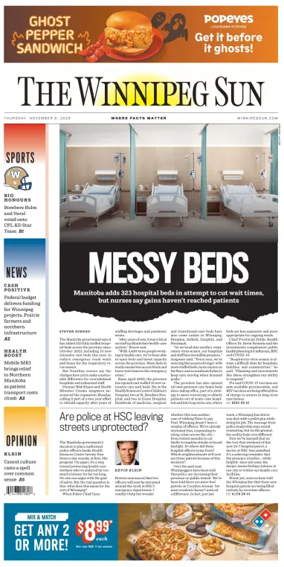 Cover of Winnipeg Sun