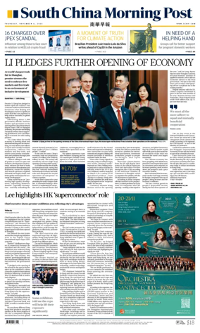 Cover of South China Morning Post