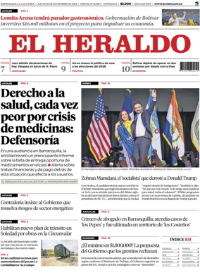 Cover of El Heraldo (Colombia)