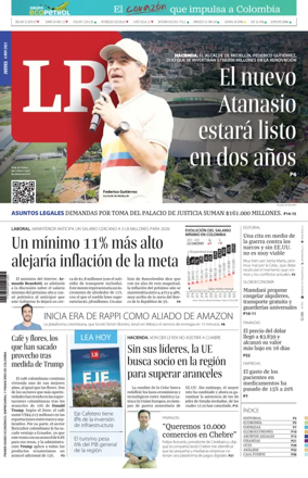 Cover of La Republica (Colombia)