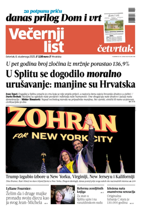 Cover of Vecernji list - Hrvatska