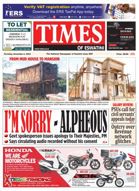 Cover of Times of Eswatini