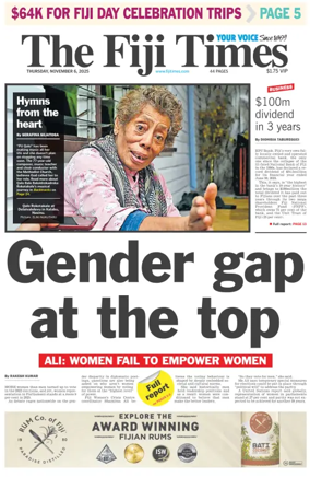 Cover of The Fiji Times