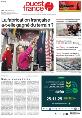 Cover of Ouest France (Auray)