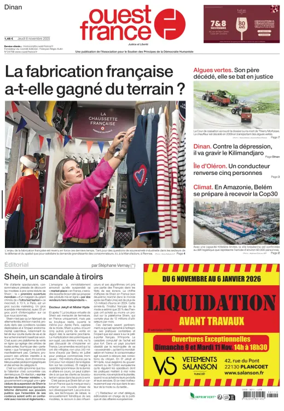 Cover of Ouest France (Dinan)