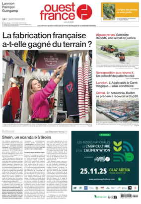 Cover of Ouest France (Lannion)