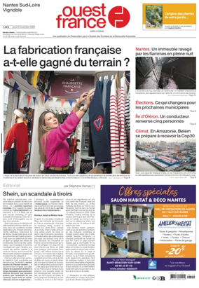 Cover of Ouest France (Nantes / Sud-Loire / Vignoble)