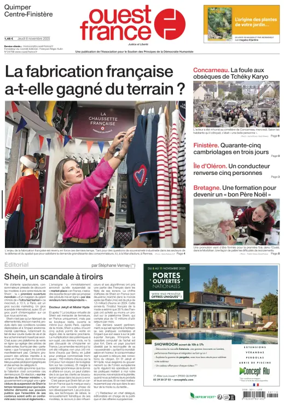 Cover of Ouest France (Quimper)