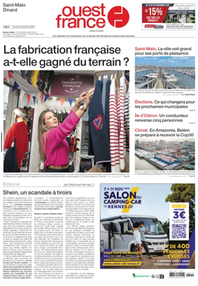 Cover of Ouest France (Saint-Malo)