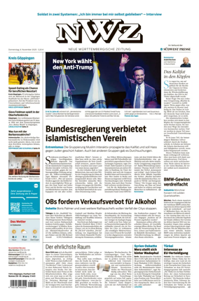 Cover of NWZ  (Göppinger Kreisnachrichten)
