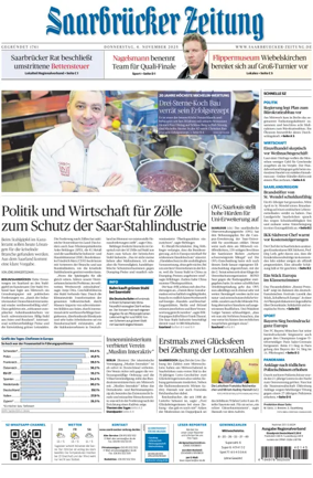 Cover of Saarbruecker Zeitung