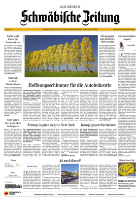 Cover of Schwaebische Zeitung (Alb-Donau)
