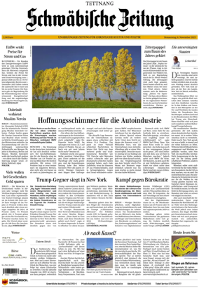 Cover of Schwaebische Zeitung (Tettnang)