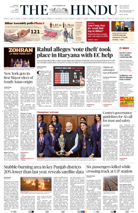Cover of The Hindu (Delhi)