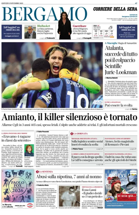 Cover of Corriere della Sera (Bergamo)