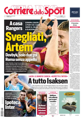 Cover of Corriere dello Sport (Lazio)